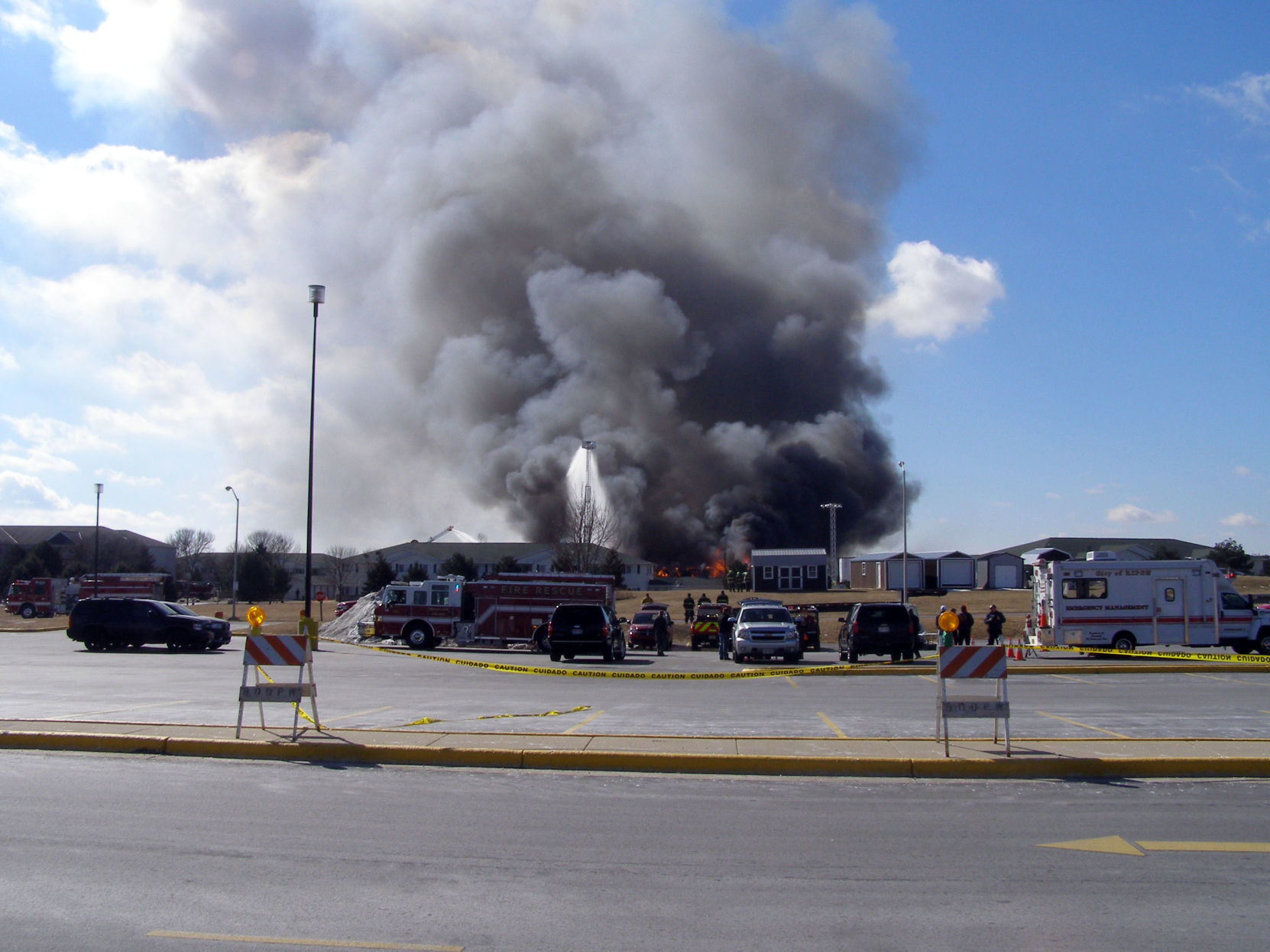 Investigation photos from 109 Knaup Drive explosion